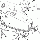 E40RLCOB Engine cover - johnson electric start models