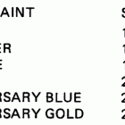 E150STLCRD Paint chart