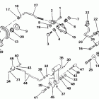 E40ECRM Shift & throttle linkage tiller electric, rope models