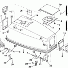 E40TELCRM Engine cover - evinrude electric start models