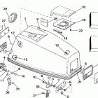 E40TELCRM Engine cover - johnson electric start models
