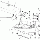 E8SRLCRM Engine cover - 6 & 8 evinrude models