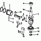 E8SRLCTA Crankshaft & piston-7.5