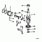 E8RCNR Crankshaft & piston - 7.5