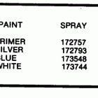 E140TRLCIH Paint chart