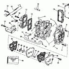 E8RCIC Cylinder & crankcase-4.5 & intake manifold