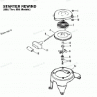 H0053E92B Starter Rewiind (88a Thru 89a Models)