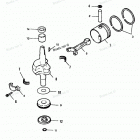 H0052E91D Crankshaft And Piston (88b Thru 92b)