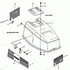 H0357F90C Engine Cover Bayliner Models