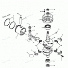 H0507F90C Коленвал и поршни