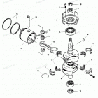 H0507G89A Коленвал и поршни