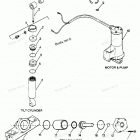 H0856W89B Parts Breakdown Tilt Cylinder, Trim Cylinder, Motor & Pu...
