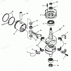 H0507H88D Коленвал и поршни