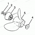 H1258M88B Straight Hub Props