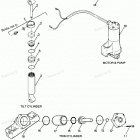 H0858F87B Parts Breakdown Tilt Cylinder, Trim Cylinder, Motor & Pu...