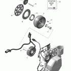 MXZ TNT 600ACE LFF Магнето и электростартер