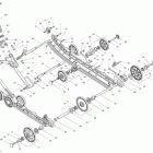 MXZ X & TNT 1200 XR 08- rear suspension (tnt) front arm and base