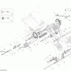 MXZ X & TNT 1200 XR 08- rear suspension (tnt) rear arm and shock
