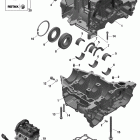 Skandic SWT 600 ACE DOHC (4-strokes) Блок двигателя