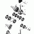 Skandic WT 600HOETEC XU Коленвал и поршни