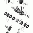 Tundra STD & Sport & LT 550F XP-LTS Коленвал и поршни