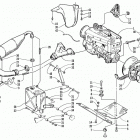 BEARCAT 340 - 136 IN. Опора двигателя и вариатор