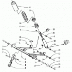 BEARCAT 440 II - 156 IN. Rear suspension  /  front arm assembly