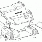 BEARCAT 440 II - 156 IN. Бензобак и сиденье в  сборе