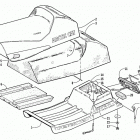 Z 440 SNO-PRO Seat and taillight assembly