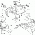 ZL 600 EFI S/N < 9915688 Обтекатель и передний бампер