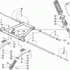 ZL 600 EFI S/N 9915688 AND UP Задняя подвеска , амортизатор