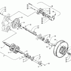 ZL 600 EFI S/N 9915688 AND UP Вал приводной трака и тормоза