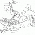 ZL 600 EFI S/N 9915688 AND UP Передняя рама и подножки