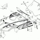ZL 600 EFI S/N 9915688 AND UP Капот и ветровое стекло
