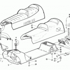 PANTHER 440 Gas tank, seat and taillight assembly