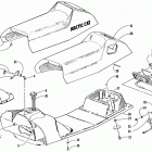 Z 440 Gas tank, seat,taillight assembly