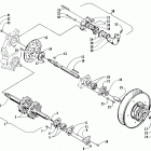 ZL 500 Drive train shafts,brake assemblies