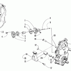 ZR 500 Dropcase chain tension assembly