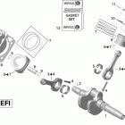 Outlander 500EFI STD & XT Коленвал,поршень и цилиндр