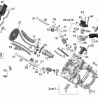 Outlander 500EFI STD & XT Головка цилиндров передняя часть