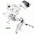 Outlander MAX 500EFI STD & XT Головка цилиндров задняя часть