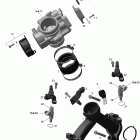 Outlander MAX 500EFI STD & XT Коллектор воздухозаборника и корпус дросселя
