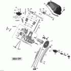 Outlander MAX 650EFI STD,  XT & XT-P 01- cylinder head, rear _2vca model