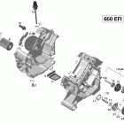 Outlander MAX 650EFI STD,  XT & XT-P Масляная система