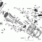 Outlander MAX 800REFI STD,  XT & XT-P Головка цилиндров передняя часть