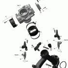Outlander MAX 800REFI STD,  XT & XT-P Коллектор воздухозаборника и корпус дросселя