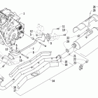 TRV 450 GT Двигатель и глушитель