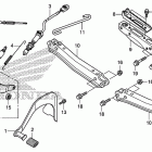 TRX420TM Педали и подножки