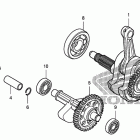 TRX400X Коленчатый вал и поршень