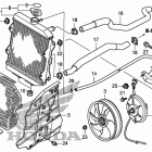 TRX420FE Радиатор